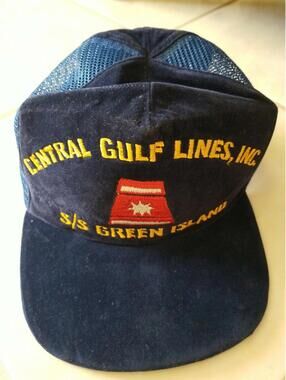 Central Gulf Lines Inc S/S Green Island Trucker Hat Cap
